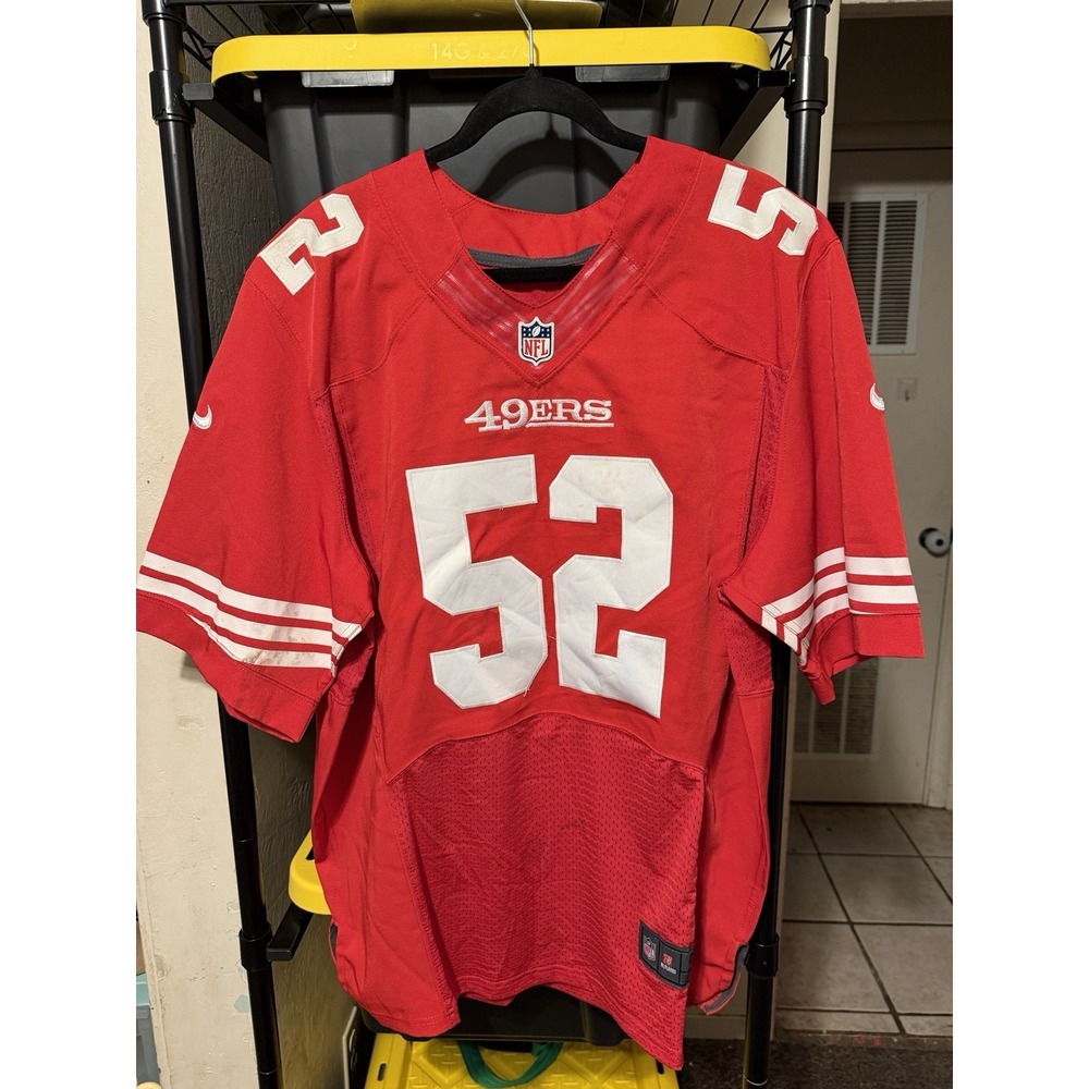 NFL SF 49ers Patrick Willis 52 Jersey Nike Men's Size‎ 44